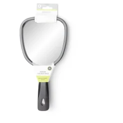 New Gifi Miroir à main double face grossissant plastique noir