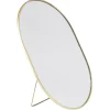 Outlet Gifi Miroir à poser métal doré Sunflow 16x2xH22cm