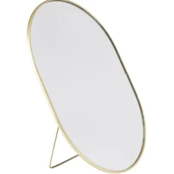 Outlet Gifi Miroir à poser métal doré Sunflow 16x2xH22cm