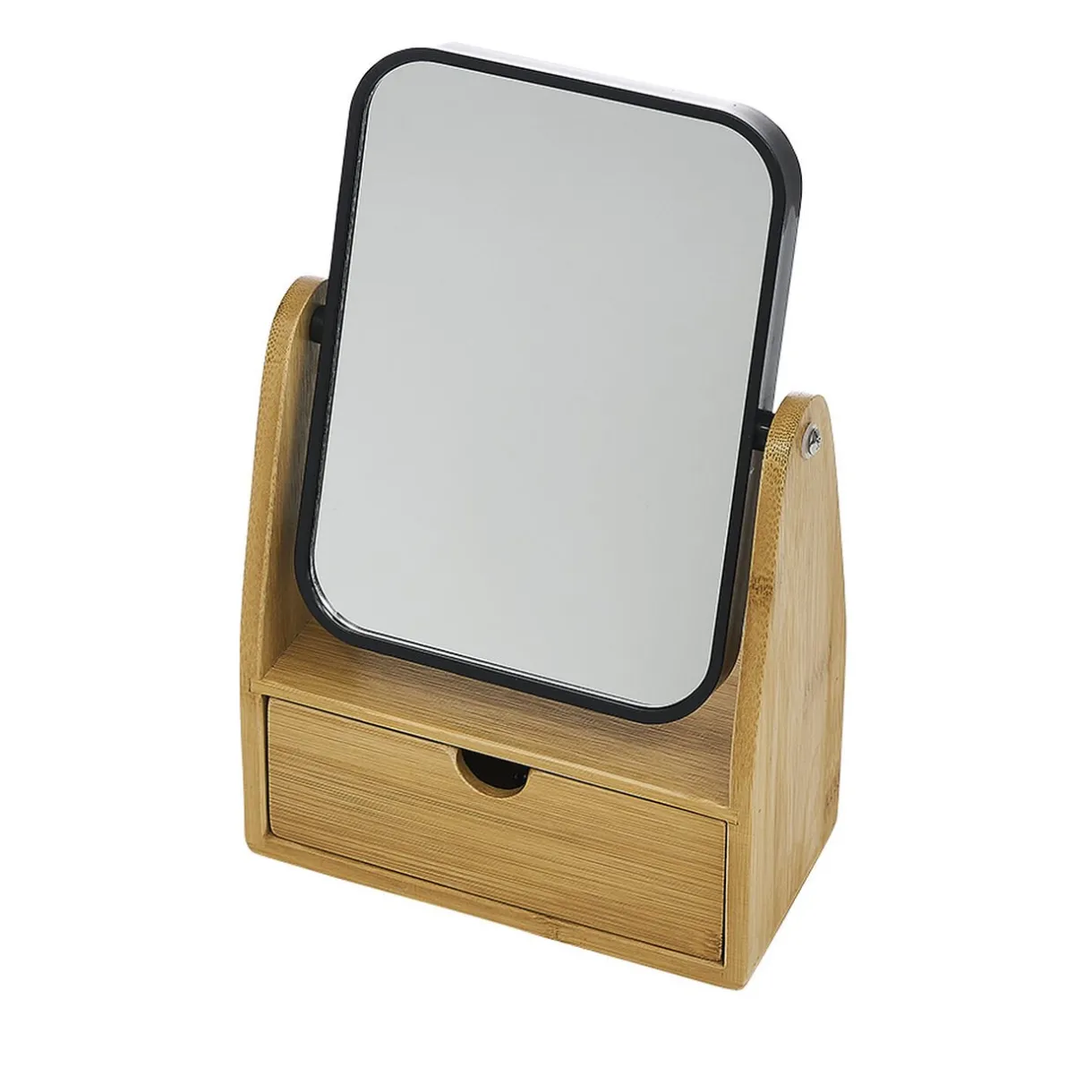 Gifi Miroir avec tiroir en bambou