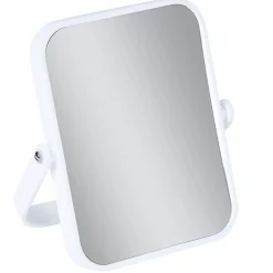 Discount Gifi Miroir grossissant x1 x2 double face rectangulaire sur pied blanc