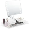 Sale Gifi Miroir LED avec rangement cosmétique 9 compartiments