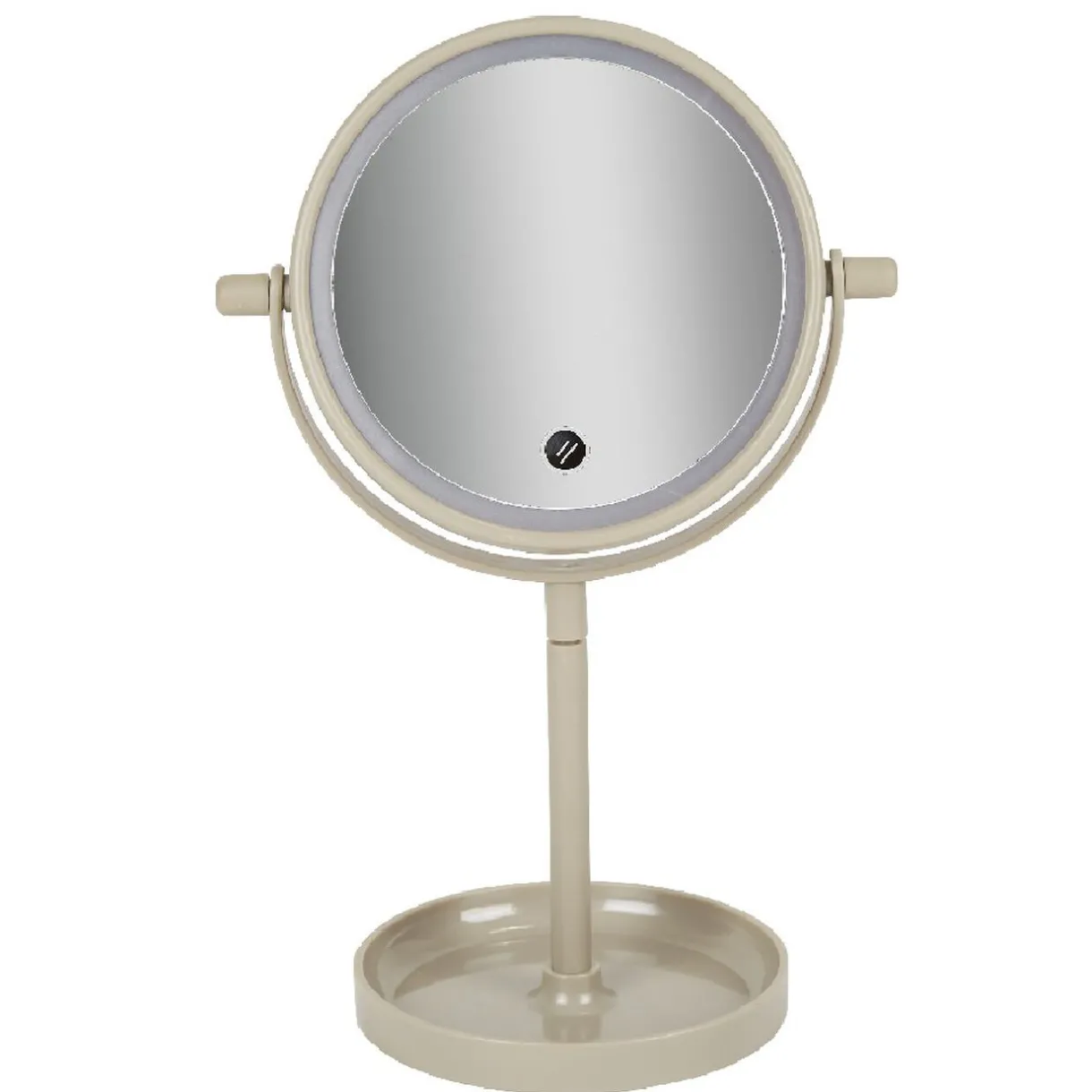 Best Gifi Miroir LED rond sur pied gris