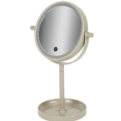Best Gifi Miroir LED rond sur pied gris