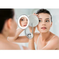 Hot Gifi Miroir lumineux grossissant x5 flexible