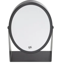 Hot Gifi Miroir ovale à poser métal noir