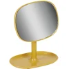 Outlet Gifi Miroir POP jaune moutarde sur pied repose bijoux
