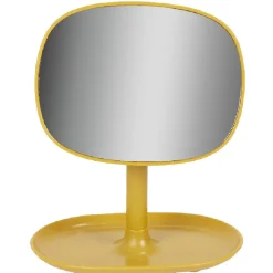 Outlet Gifi Miroir POP jaune moutarde sur pied repose bijoux