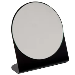 Clearance Gifi Miroir rond à poser métal noir