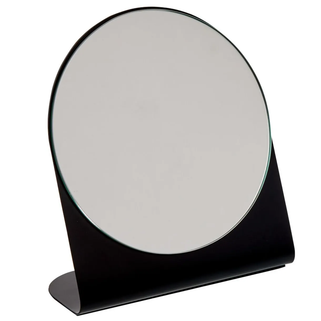 Clearance Gifi Miroir rond à poser métal noir