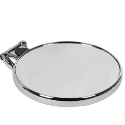 New Gifi Miroir rond sur pied double face grossissant argenté