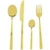 Ménagère 16 couverts inox doré^Gifi