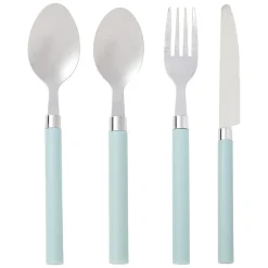 Ménagère 16 couverts inox manche plastique^Gifi New