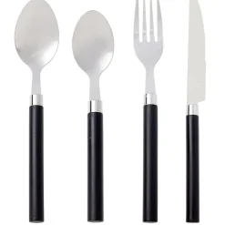 Ménagère 16 couverts inox manche plastique^Gifi New