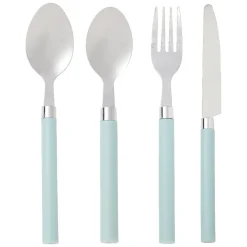 Ménagère 16 couverts inox manche plastique^Gifi New