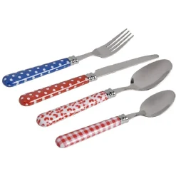 Ménagère 16 pièces design guinguette^Gifi