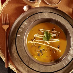 Ménagère 16 pièces inox marron cuivré^Gifi Hot