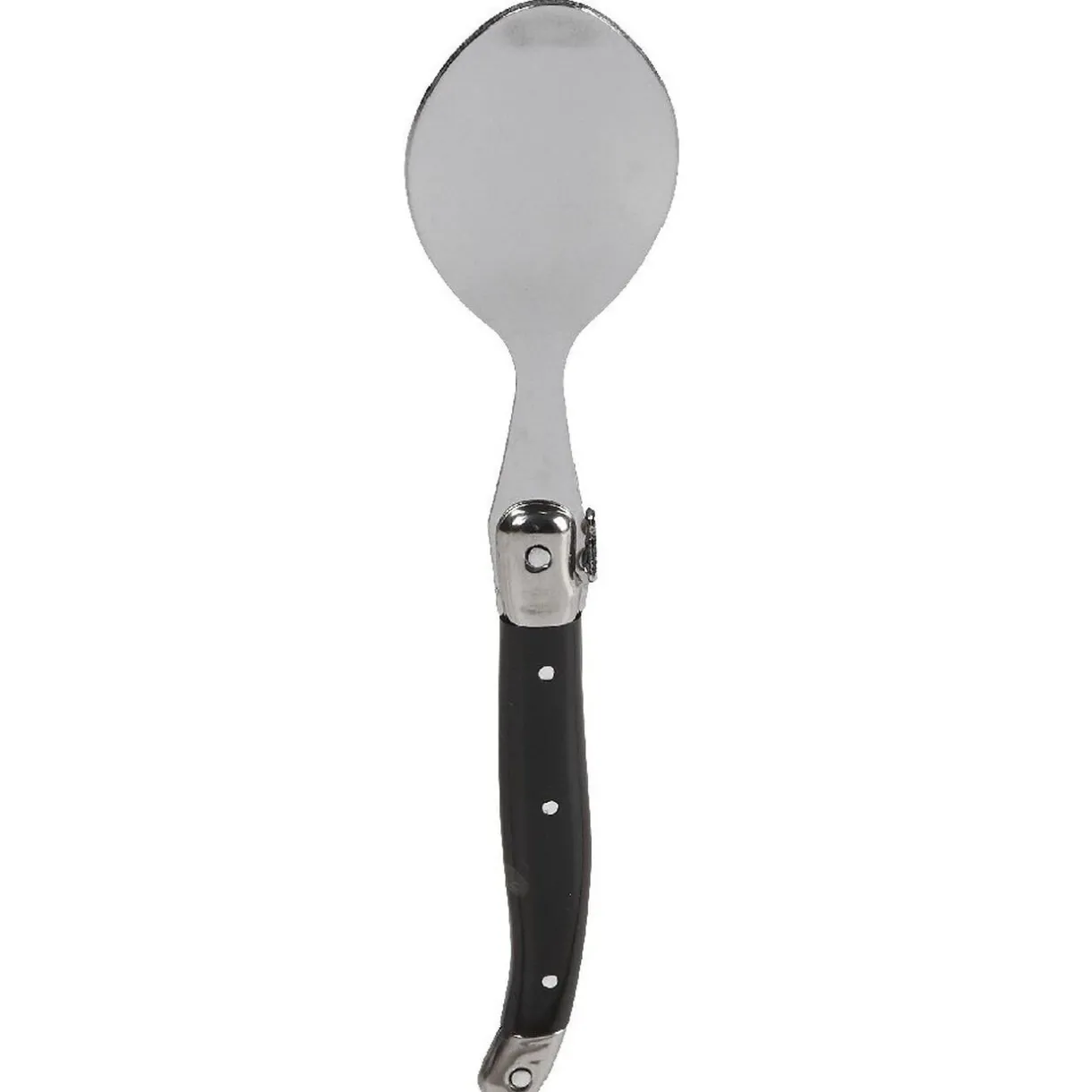 Ménagère 32 pièces noir et gris chromé^Gifi Outlet