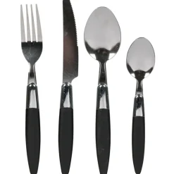 Ménagère 24 pièces noire^Gifi