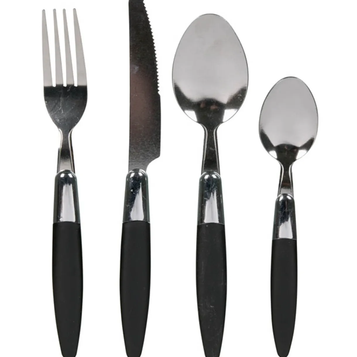 Ménagère 24 pièces noire^Gifi