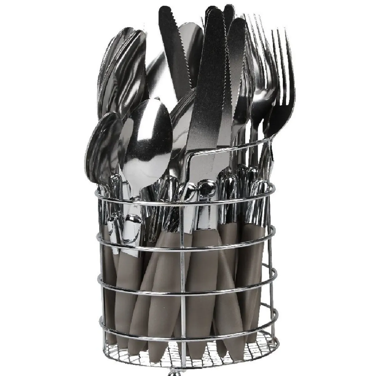 Ménagère 24 pièces taupe^Gifi Clearance