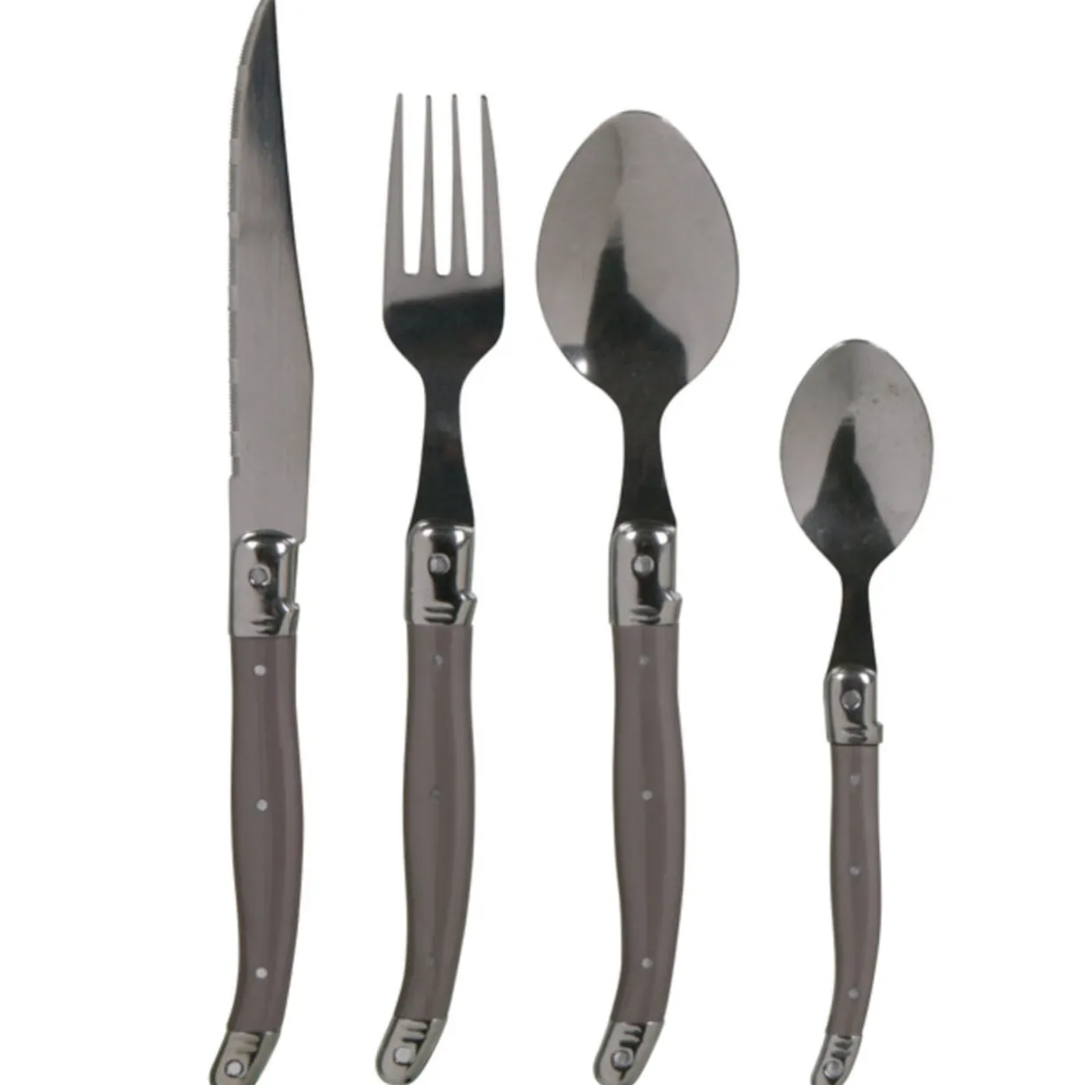 Ménagère 24 pièces taupe Muranu^Gifi Online