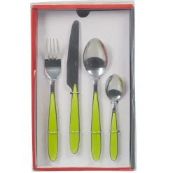 Ménagère 24 pièces vert^Gifi Outlet