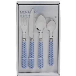 Ménagère couvert bleu mosaïque x16^Gifi New