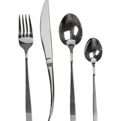 Ménagère hotelière inox argenté 16 pièces^Gifi Outlet