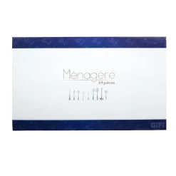 Ménagère inox 64 pièces^Gifi New