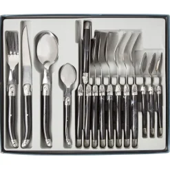 Ménagère Laguiole inox gris anthracite 16 pièces^Gifi Discount