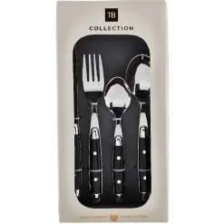 Ménagère noir et argent Bastille 24 pièces^Gifi New