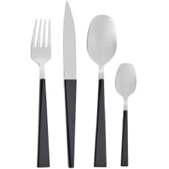 Ménagère scandinave 24 pièces noir^Gifi New