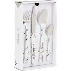 Ménagère scandinave 24 pièces effet marbre^Gifi Clearance