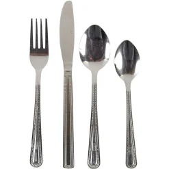 Ménagère XXL inox 100 pièces avec range couverts plastique^Gifi Online