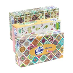New Gifi Mouchoirs en papier Lotus aventure 2 plis - Boîte de 100 pièces