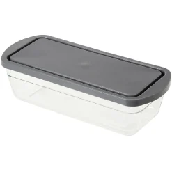 Moule à cake en verre avec couvercle gris^Gifi Clearance