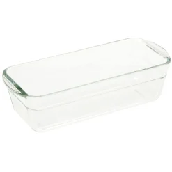 Moule à cake en verre avec couvercle gris^Gifi Clearance