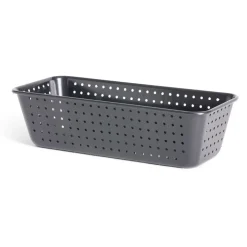 Moule à cake perforé acier noir 25x7xH2,5cm^Gifi Sale