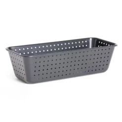 Moule à cake perforé acier noir 25x7xH2,5cm^Gifi Sale