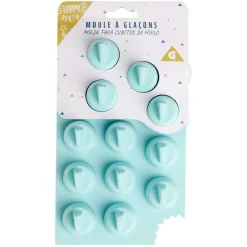 Moule à glaçon forme aileron requin - 100% silicone bleu 20x12xH3,3cm^Gifi Discount