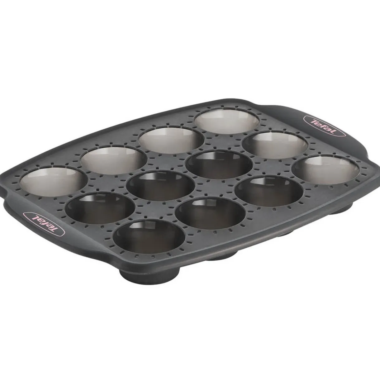 Moule à mini muffins Tefal Crispybake en silicone rétractable 12 pièces^Gifi Best