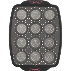 Moule à mini muffins Tefal Crispybake en silicone rétractable 12 pièces^Gifi Best