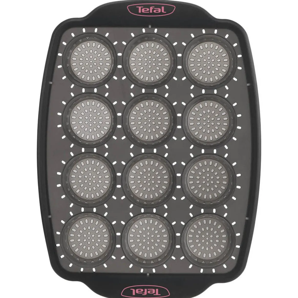 Moule à mini muffins Tefal Crispybake en silicone rétractable 12 pièces^Gifi Best