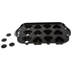 Moule à muffins coeurs avec fonds amovibles^Gifi Clearance