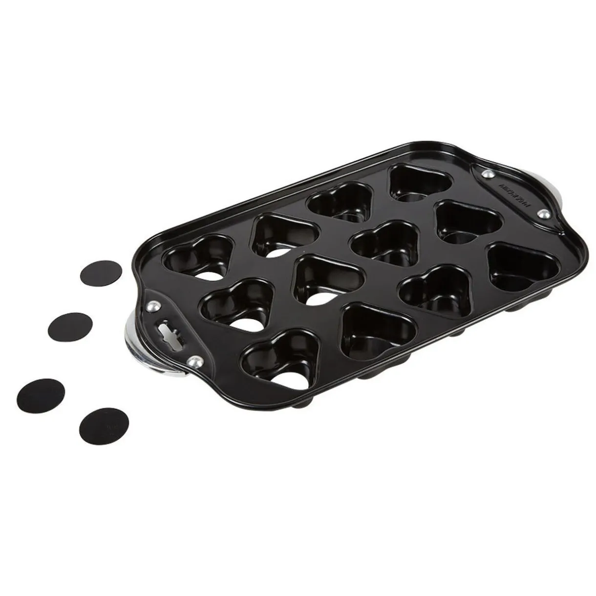 Moule à muffins coeurs avec fonds amovibles^Gifi Clearance