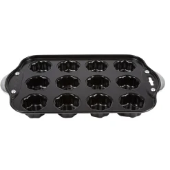 Moule à muffins fleurs avec fonds amovibles^Gifi