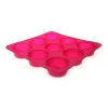 Moule 9 muffins silicone rose^Gifi New