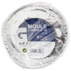 Moule à tartelette en aluminium diamètre 10cm par 10^Gifi