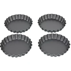 Moule à tartelette revêtement antiadhésif Ø12cm x4^Gifi